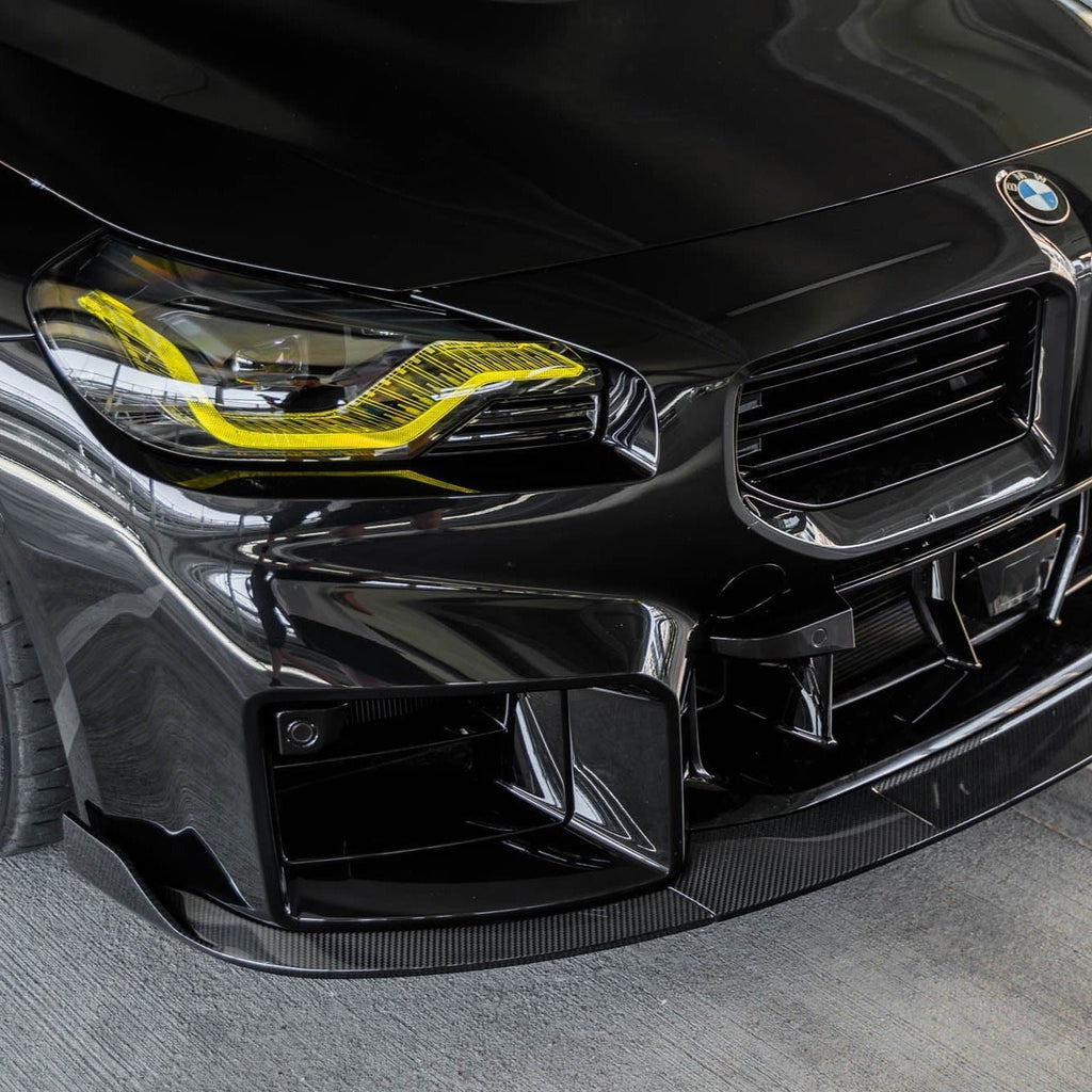 BMW G87 M2 TR87 Pre-preg Carbon Fibre Front Splitter with Winglets by TREVORA (2023+) - AUTOID® - Front Lips & Splitters - TREVORA