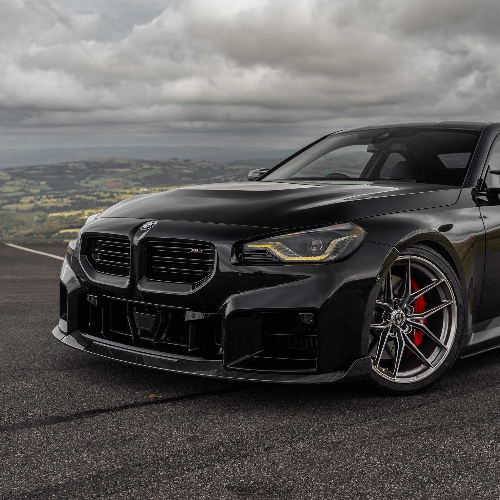 BMW G87 M2 TR87 Pre-preg Carbon Fibre Front Splitter with Winglets by TREVORA (2023+) - AUTOID® - Front Lips & Splitters - TREVORA