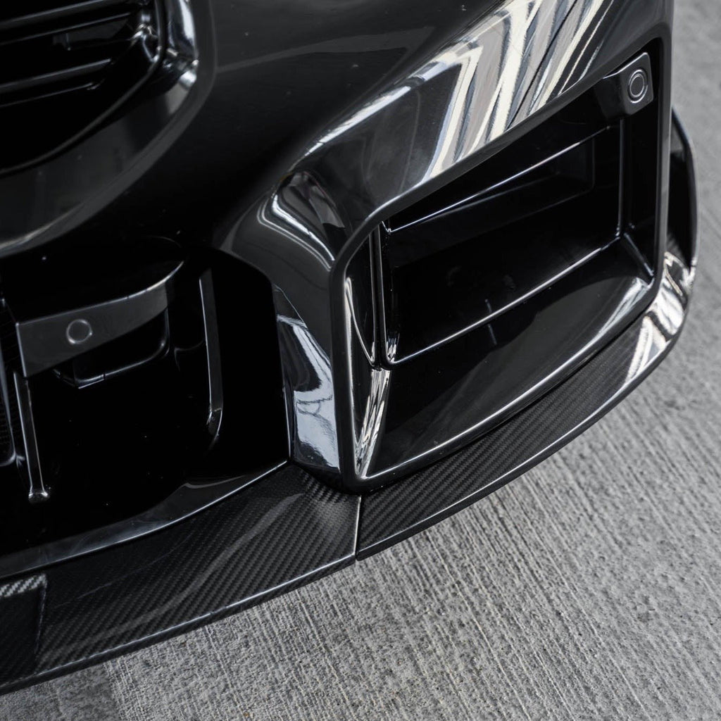 BMW G87 M2 TR87 Pre-preg Carbon Fibre Front Splitter with Winglets by TREVORA (2023+) - AUTOID® - Front Lips & Splitters - TREVORA