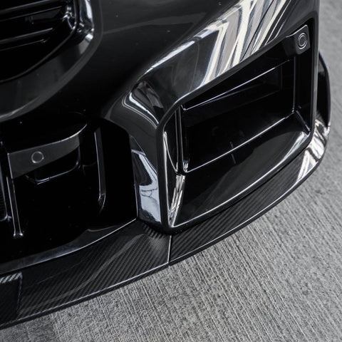 BMW G87 M2 TR87 Pre-preg Carbon Fibre Front Splitter with Winglets by TREVORA (2023+) - AUTOID® - Front Lips & Splitters - TREVORA