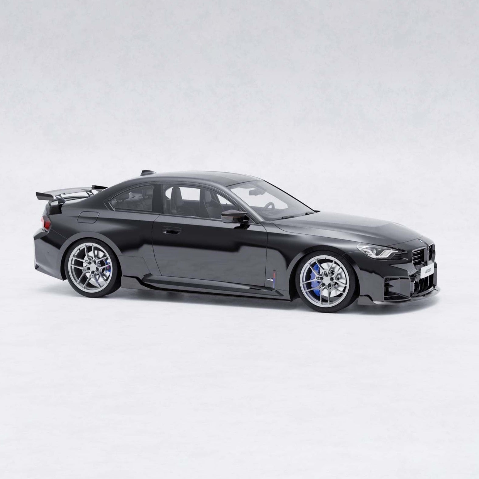 BMW G87 M2 TR87 Pre-preg Carbon Fibre Front Splitter with Winglets by TREVORA (2023+) - AUTOID® - Front Lips & Splitters - TREVORA
