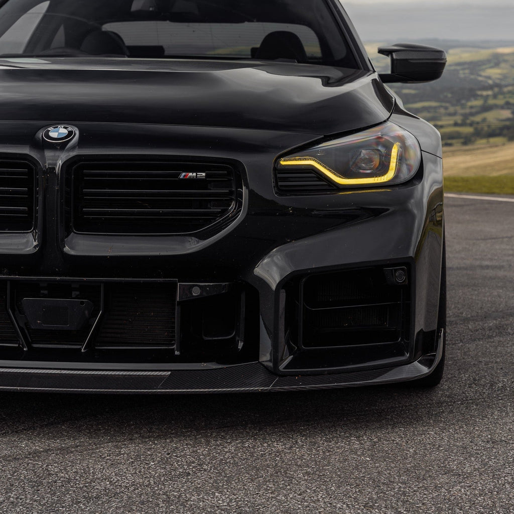 BMW G87 M2 TR87 Pre-preg Carbon Fibre Front Splitter with Winglets by TREVORA (2023+) - AUTOID® - Front Lips & Splitters - TREVORA
