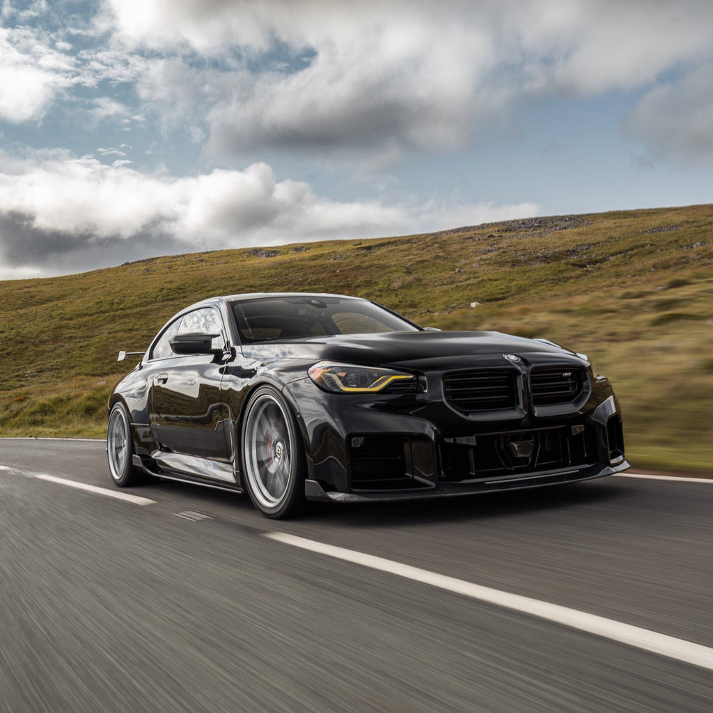 BMW G87 M2 TR87 Pre-preg Carbon Fibre Front Splitter with Winglets by TREVORA (2023+) - AUTOID® - Front Lips & Splitters - TREVORA