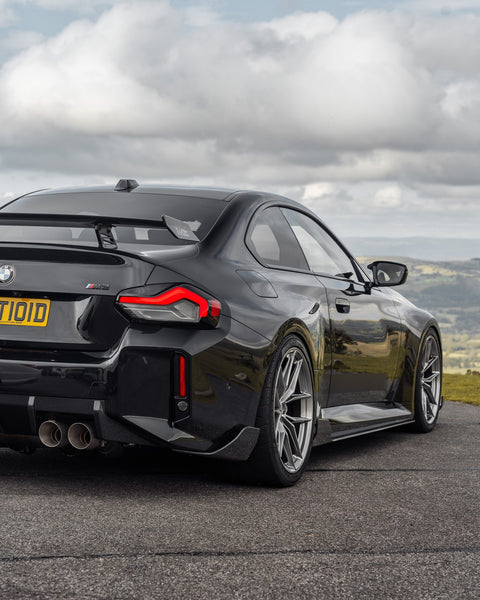 BMW G87 M2 TR87 Pre-preg Carbon Fibre Rear Bumper Winglets by TREVORA (2023+) - AUTOID® - Side Skirts & Winglets - TREVORA