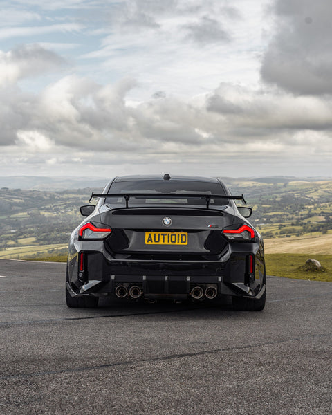 BMW G87 M2 TR87 Pre-preg Carbon Fibre Rear Bumper Winglets by TREVORA (2023+) - AUTOID® - Side Skirts & Winglets - TREVORA