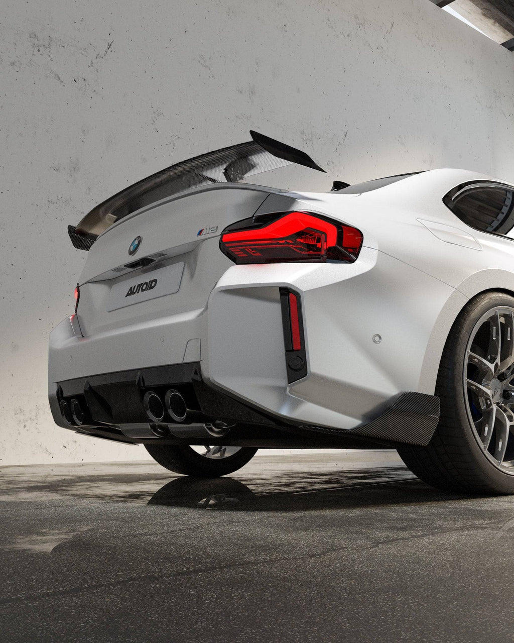 BMW G87 M2 TR87 Pre-preg Carbon Fibre Rear Bumper Winglets by TREVORA (2023+) - AUTOID® - Side Skirts & Winglets - TREVORA