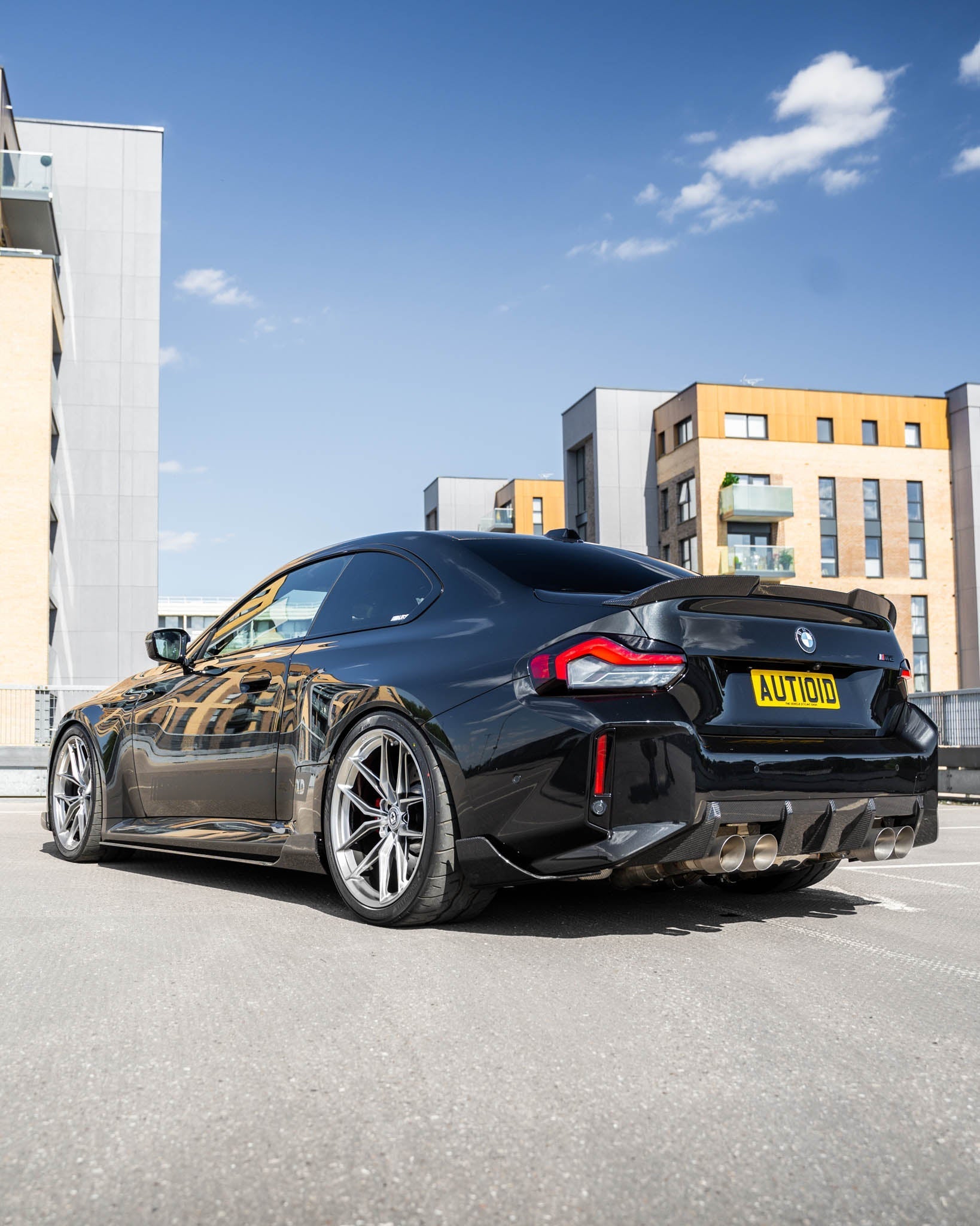 BMW G87 M2 TR87 Pre-preg Carbon Fibre Rear Bumper Winglets by TREVORA (2023+) - AUTOID® - Side Skirts & Winglets - TREVORA