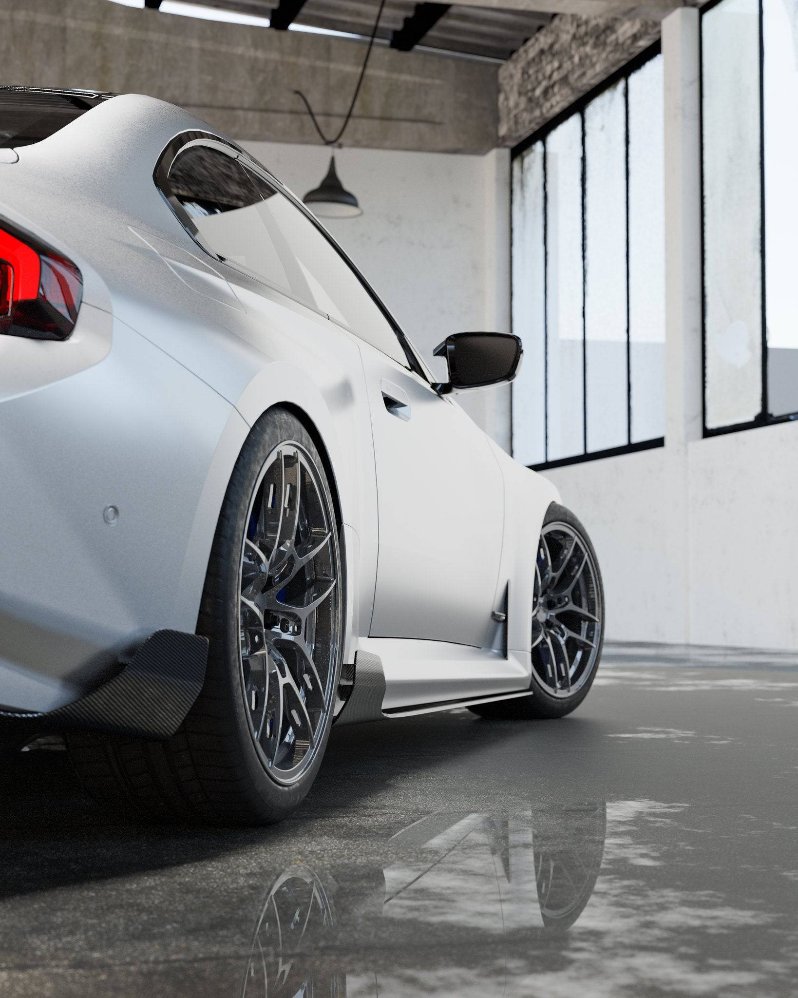 BMW G87 M2 TR87 Pre-preg Carbon Fibre Rear Bumper Winglets by TREVORA (2023+) - AUTOID® - Side Skirts & Winglets - TREVORA
