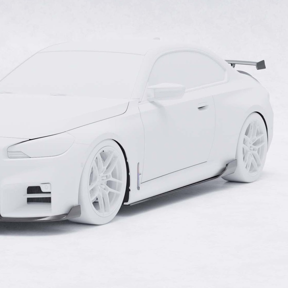 BMW G87 M2 TR87 Pre-preg Carbon Fibre Winged Side Skirts by TREVORA (2023+) - AUTOID® - Side Skirts & Winglets - TREVORA