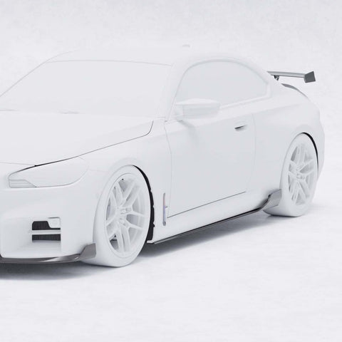 BMW G87 M2 TR87 Pre-preg Carbon Fibre Winged Side Skirts by TREVORA (2023+) - AUTOID® - Side Skirts & Winglets - TREVORA