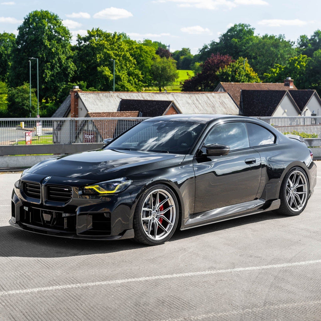 BMW G87 M2 TR87 Pre-preg Carbon Fibre Winged Side Skirts by TREVORA (2023+) - AUTOID® - Side Skirts & Winglets - TREVORA