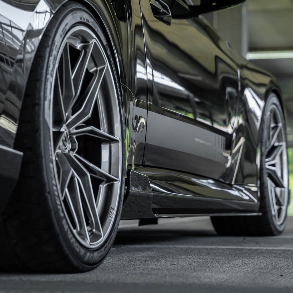 BMW G87 M2 TR87 Pre-preg Carbon Fibre Winged Side Skirts by TREVORA (2023+) - AUTOID® - Side Skirts & Winglets - TREVORA