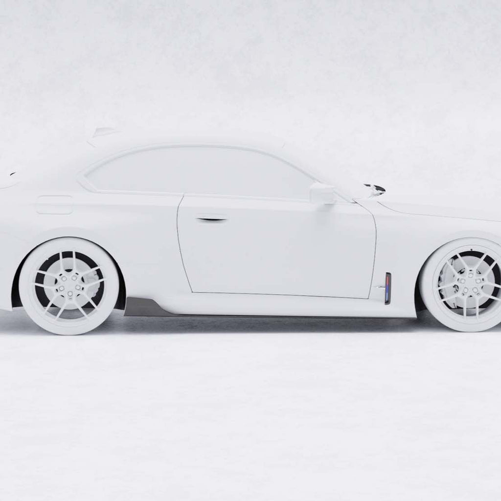 BMW G87 M2 TR87 Pre-preg Carbon Fibre Winged Side Skirts by TREVORA (2023+) - AUTOID® - Side Skirts & Winglets - TREVORA