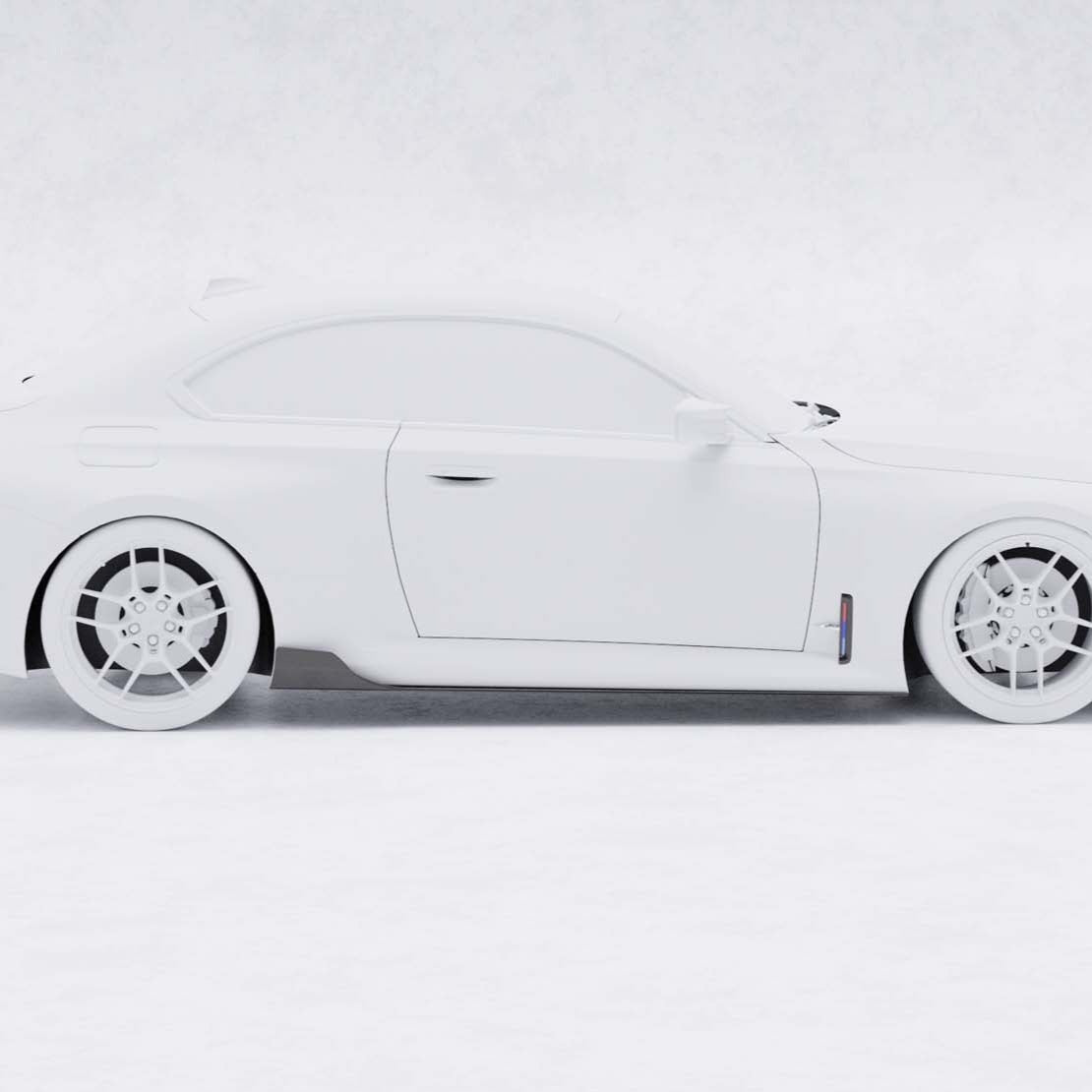 BMW G87 M2 TR87 Pre-preg Carbon Fibre Winged Side Skirts by TREVORA (2023+) - AUTOID® - Side Skirts & Winglets - TREVORA