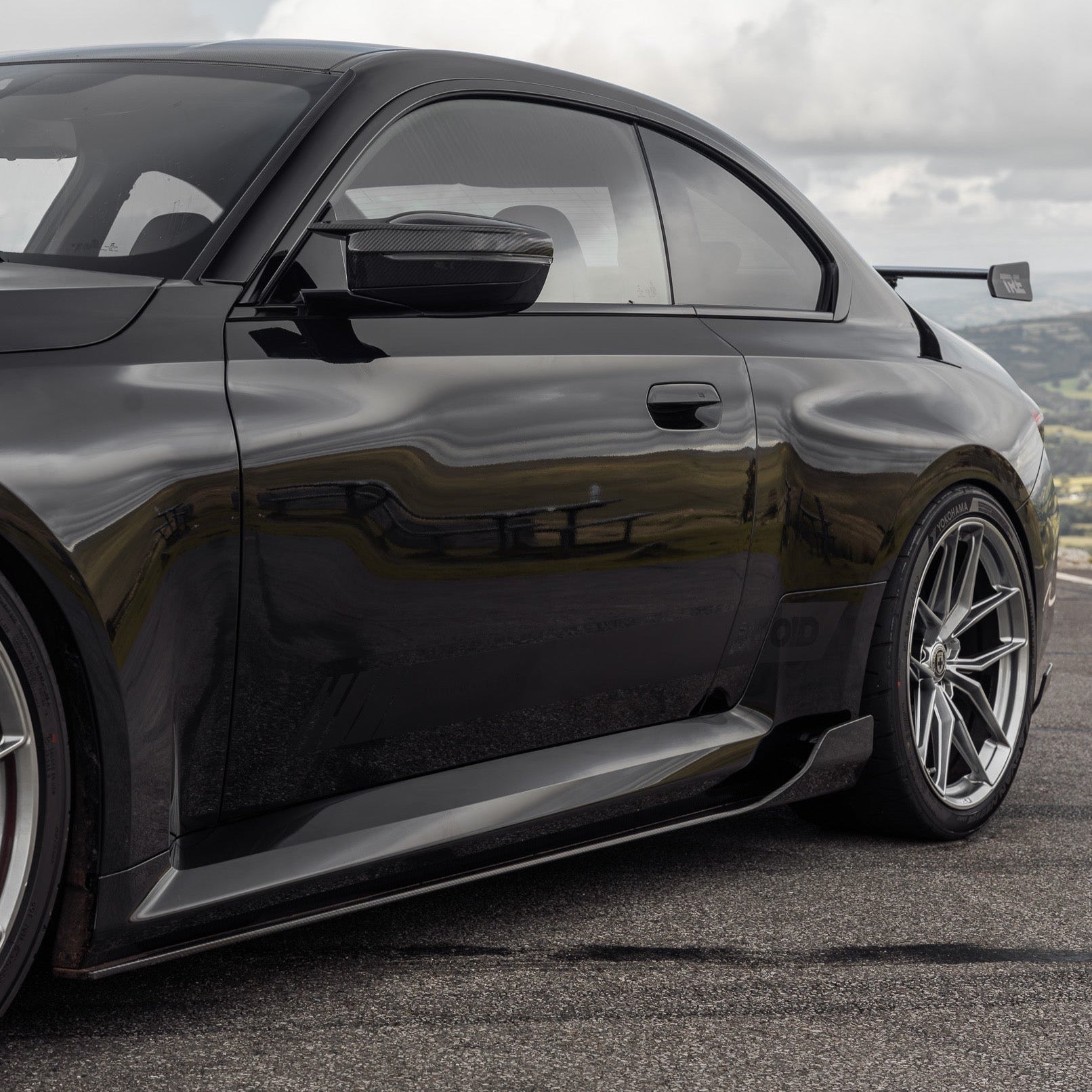 BMW G87 M2 TR87 Pre-preg Carbon Fibre Winged Side Skirts by TREVORA (2023+) - AUTOID® - Side Skirts & Winglets - TREVORA