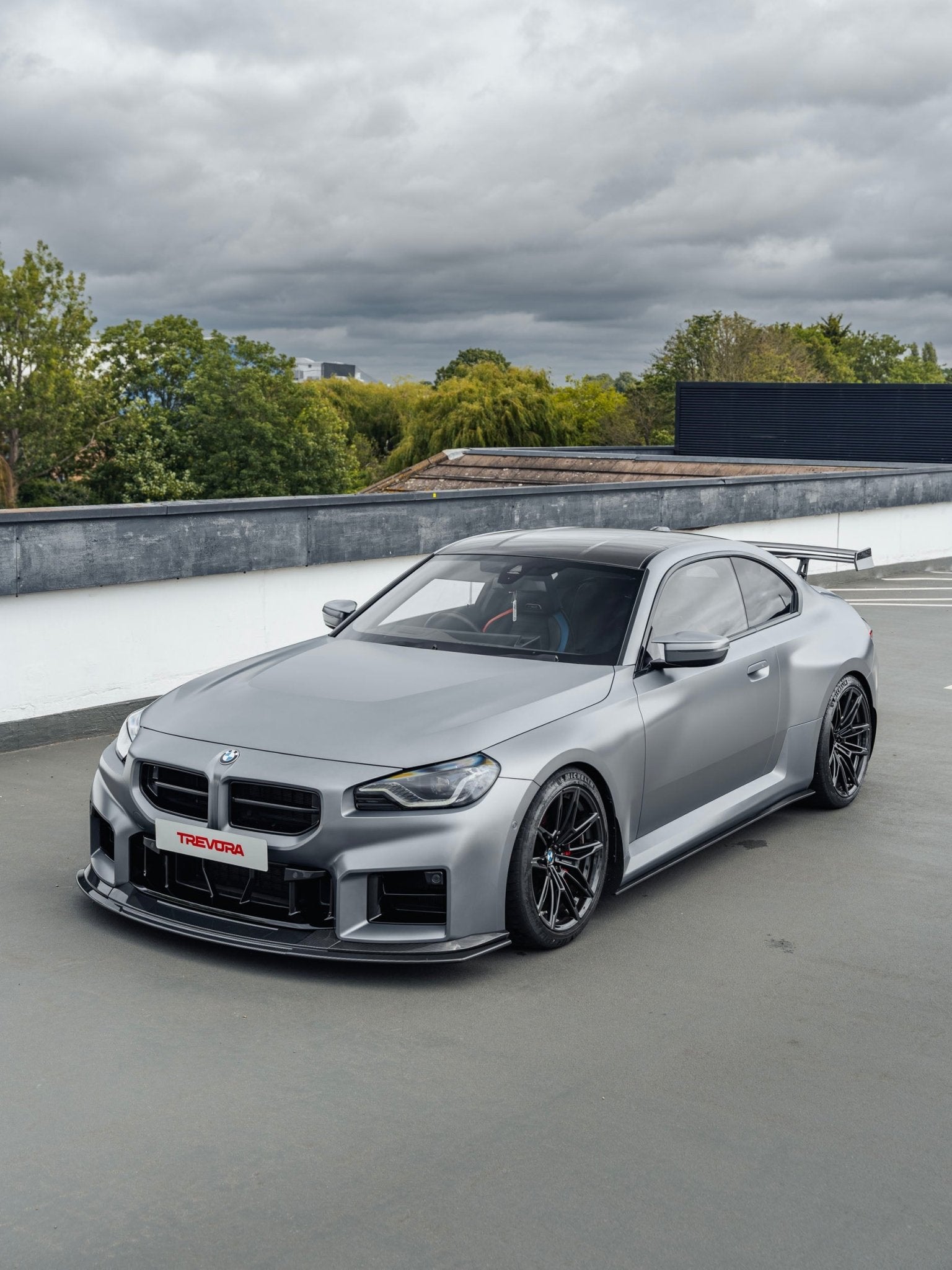 BMW G87 M2 TR87 Track Pre-Preg Carbon Fibre Front Splitter by TREVORA (2023+) - AUTOID® - Front Lips & Splitters - TREVORA
