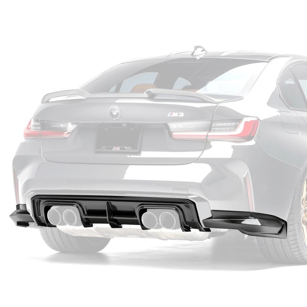 BMW G8X M3 Carbon Fiber Rear Diffuser by Vorsteiner - AUTOID - Rear Diffusers - Vorsteiner