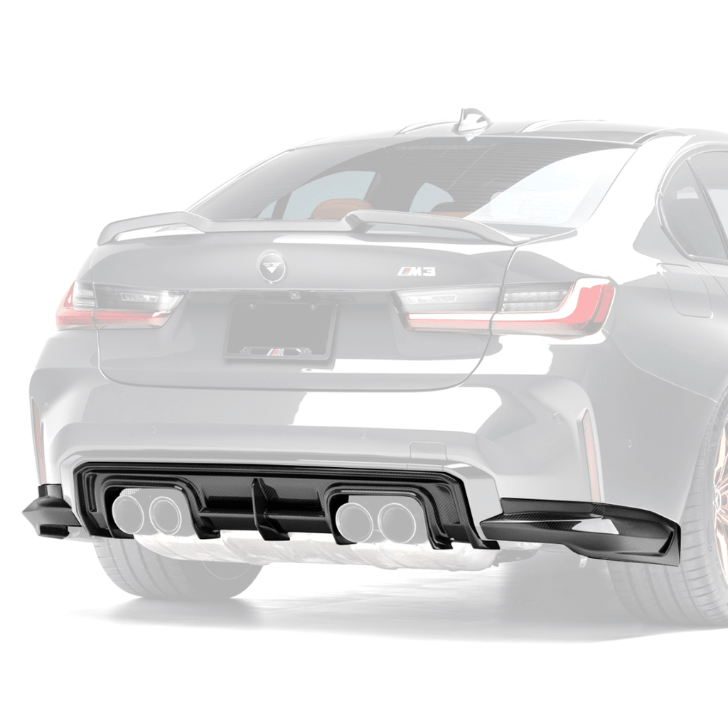 BMW G8X M3 Carbon Fiber Rear Diffuser by Vorsteiner - AUTOID® - Rear Diffusers - Vorsteiner