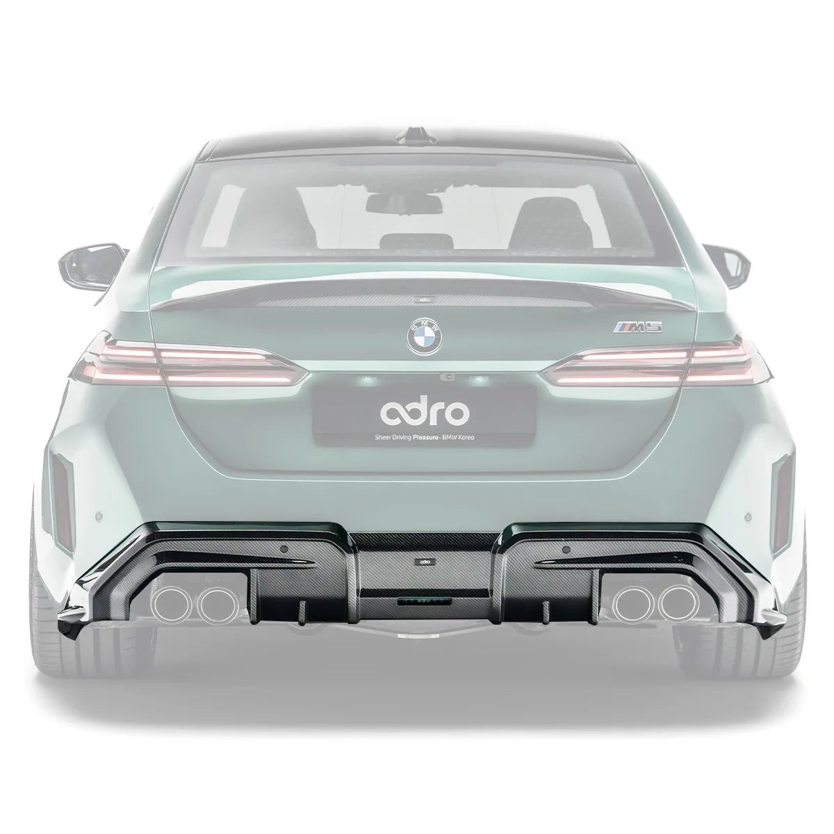 BMW G90 G99 M5 Carbon Fibre Rear Diffuser by ADRO - AUTOID® - Rear Diffusers - Adro
