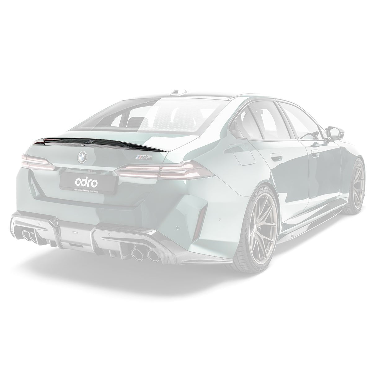 BMW G90 M5 / G60 5-Series Prepreg Carbon Fiber Trunk Spoiler by Adro - AUTOID® - Rear Spoilers - Adro
