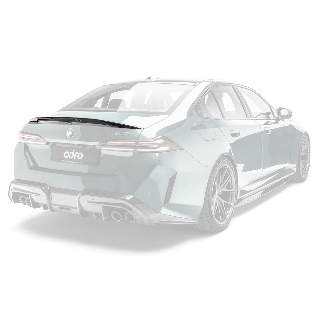 BMW G90 M5 / G60 5-Series Prepreg Carbon Fiber Trunk Spoiler by Adro - AUTOID® - Rear Spoilers - Adro