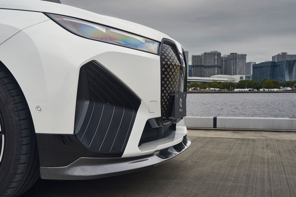 BMW i20 iX Carbon Fibre Front Splitter by 3D Design (2022+) - AUTOID® - Front Lips & Splitters - 3DDesign