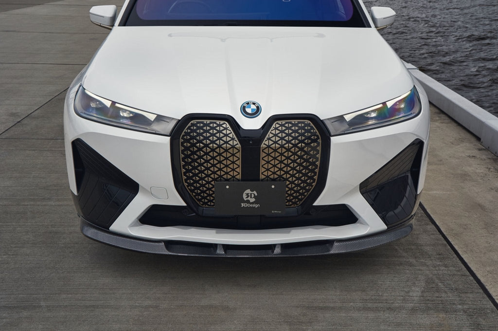 BMW i20 iX Carbon Fibre Front Splitter by 3D Design (2022+) - AUTOID® - Front Lips & Splitters - 3DDesign