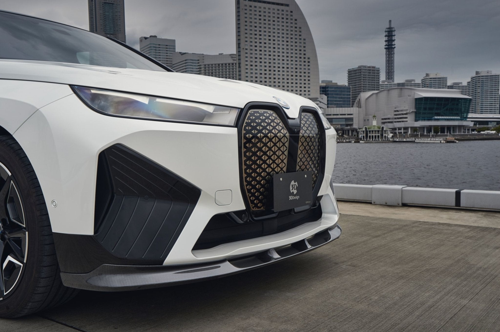 BMW i20 iX Carbon Fibre Front Splitter by 3D Design (2022+) - AUTOID® - Front Lips & Splitters - 3DDesign