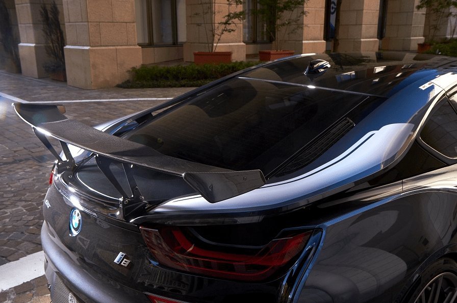 BMW i8 I12 Carbon Fibre Racing Wing by 3D Design - AUTOID® - Rear Wings - 3DDesign