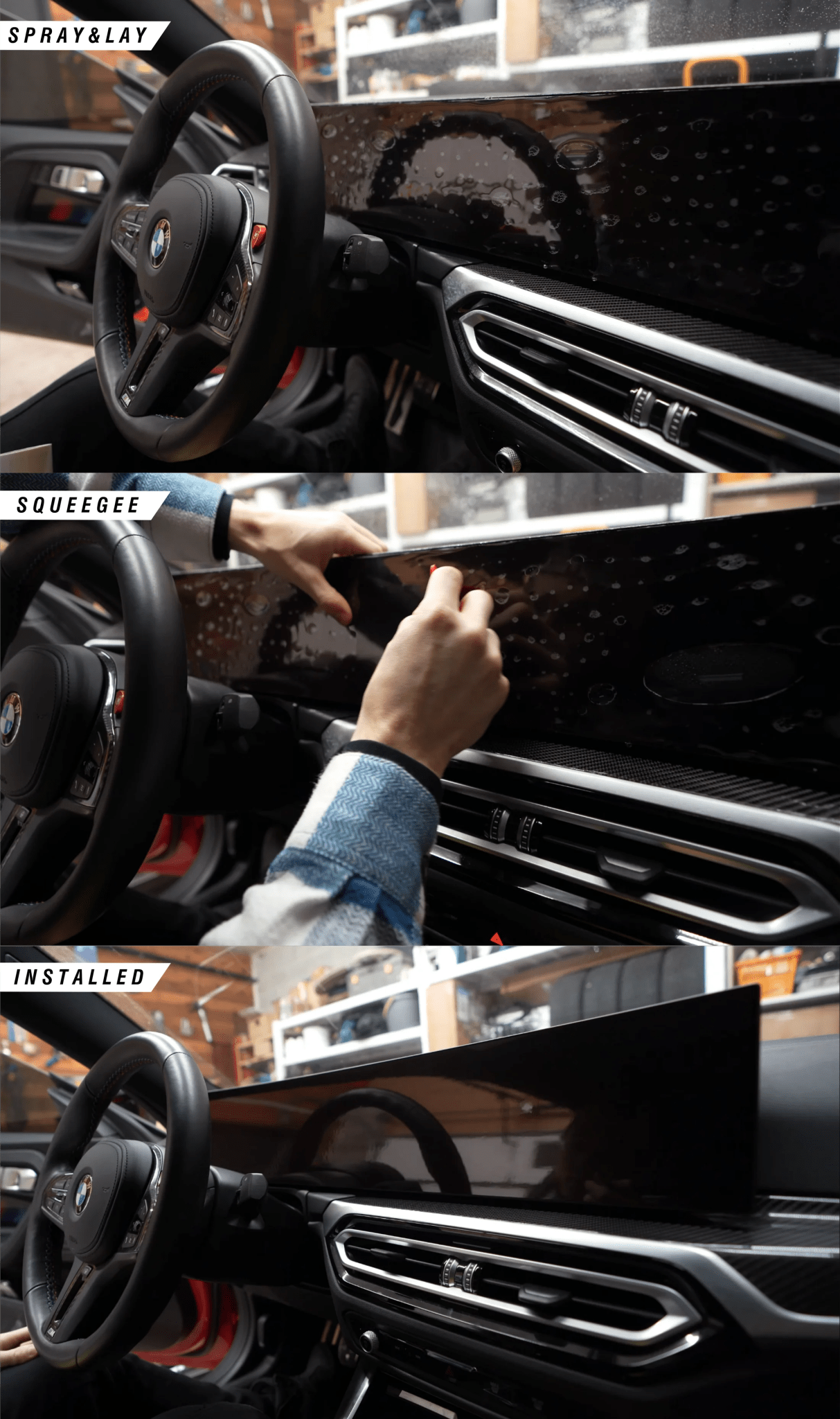 BMW iDrive 8 & iDrive 9 Instrument Cluster & Navigation Screen PPF (2022+) - AUTOID® - Reflector Inserts & Overlays - IPPS