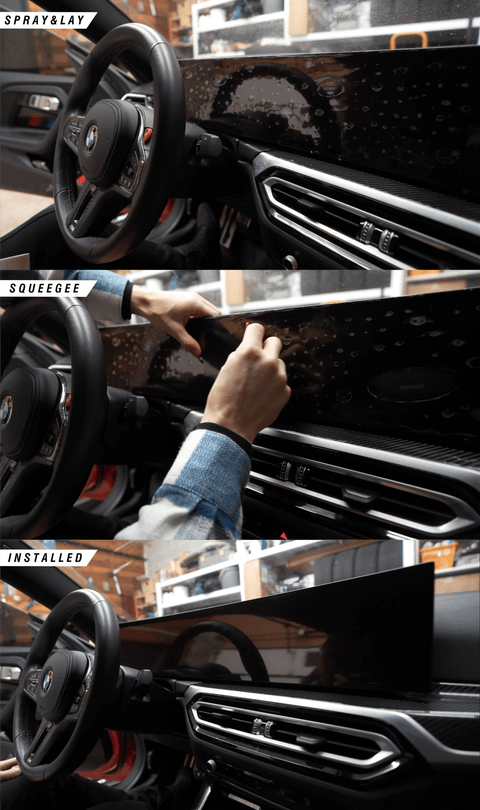 BMW iDrive 8 & iDrive 9 Instrument Cluster & Navigation Screen PPF (2022+) - AUTOID® - Reflector Inserts & Overlays - IPPS