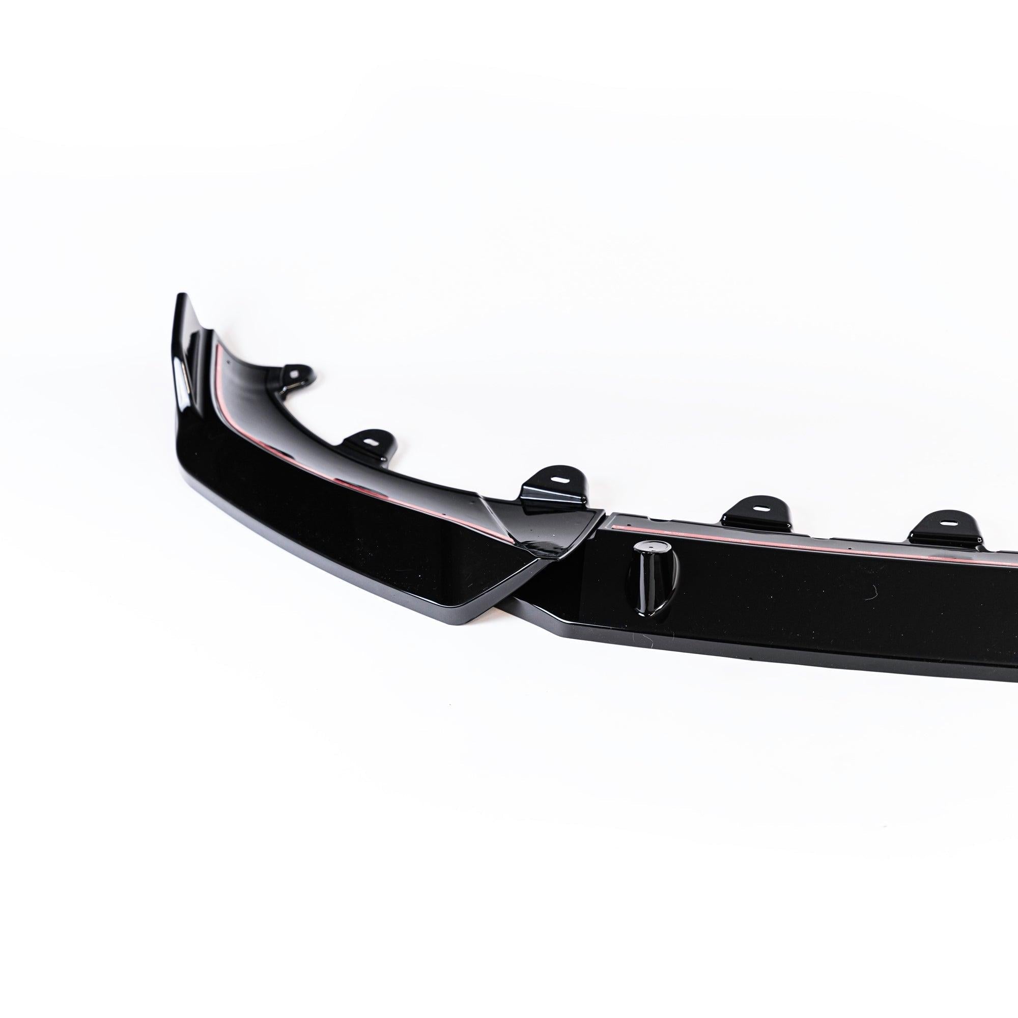 BMW iX3, X3 LCI G01 & X4 LCI G02 Gloss Black Competition Front Splitter by FORM (2021-2024) - AUTOID® - Front Lips & Splitters - FORM Industries