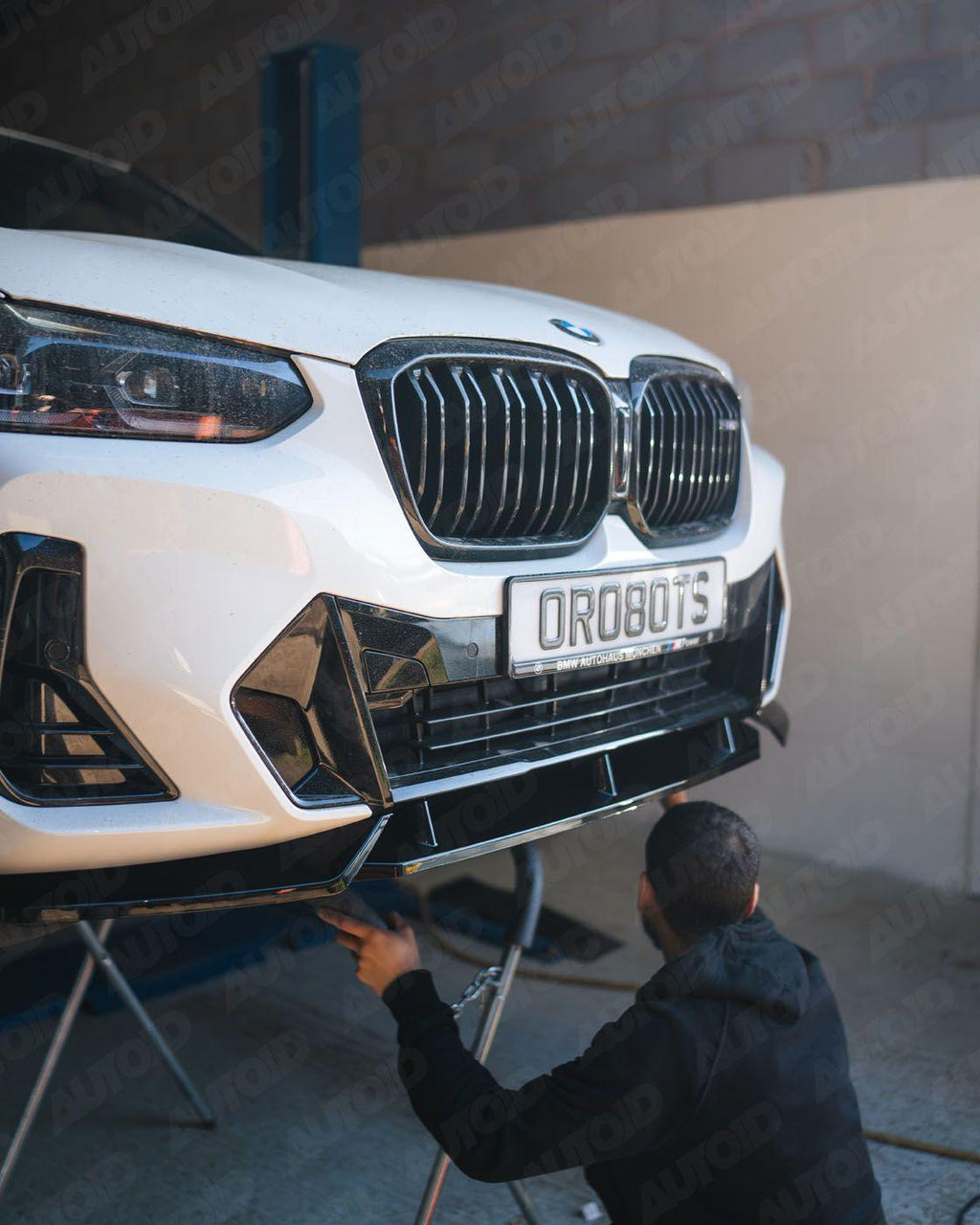 BMW iX3, X3 LCI G01 & X4 LCI G02 Gloss Black Competition Front Splitter by FORM (2021-2024) - AUTOID® - Front Lips & Splitters - FORM Industries