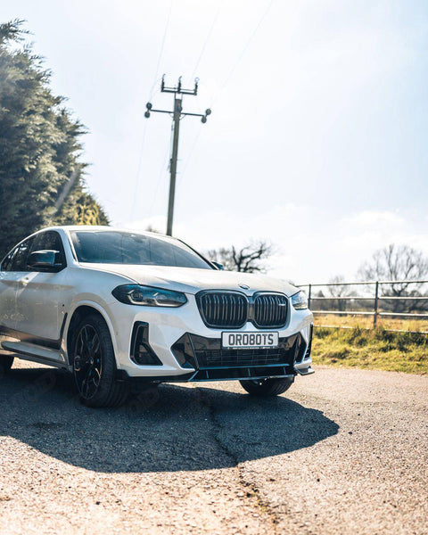 BMW iX3, X3 LCI G01 & X4 LCI G02 Gloss Black Competition Front Splitter by FORM (2021-2024) - AUTOID® - Front Lips & Splitters - FORM Industries