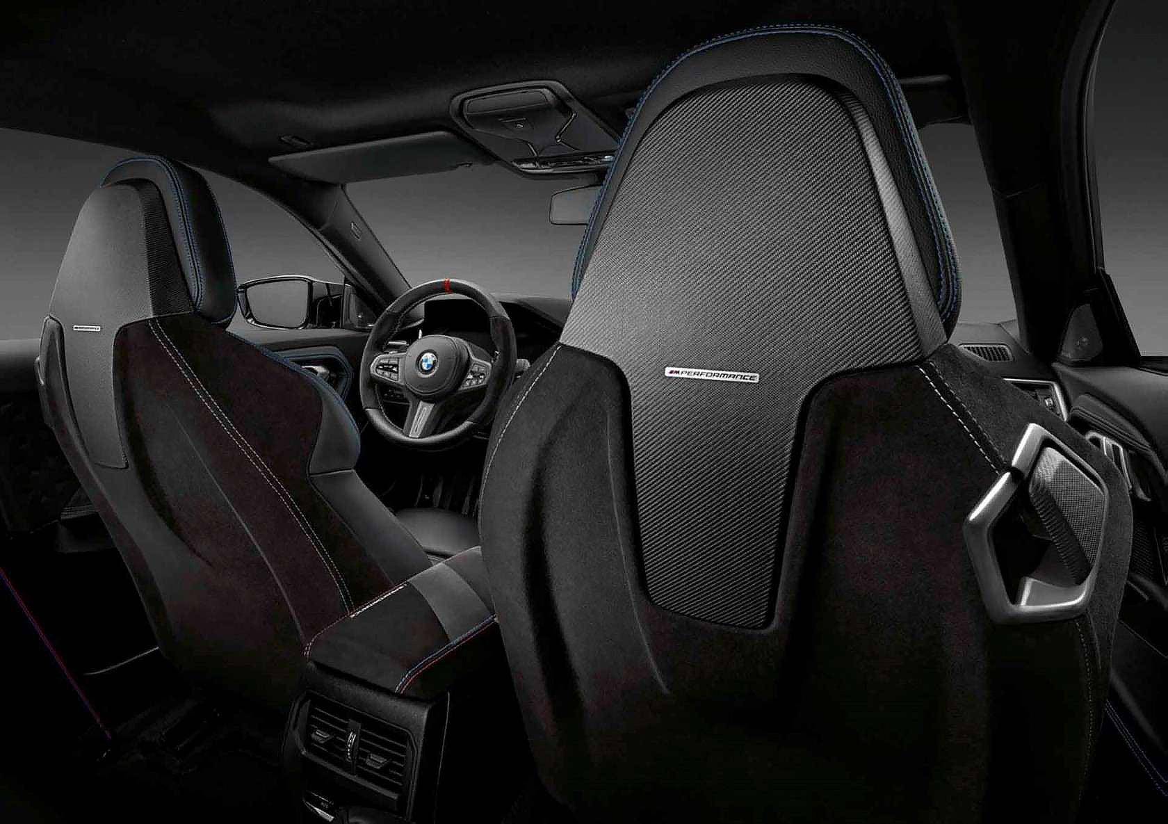 BMW M Performance Carbon Fibre & Alcantara Seat Back Cover for M Sport Models with M Seats (2021+, G20 G22 G42 G15) - AUTOID - Dashboard & Decorative Trim - BMW M Performance