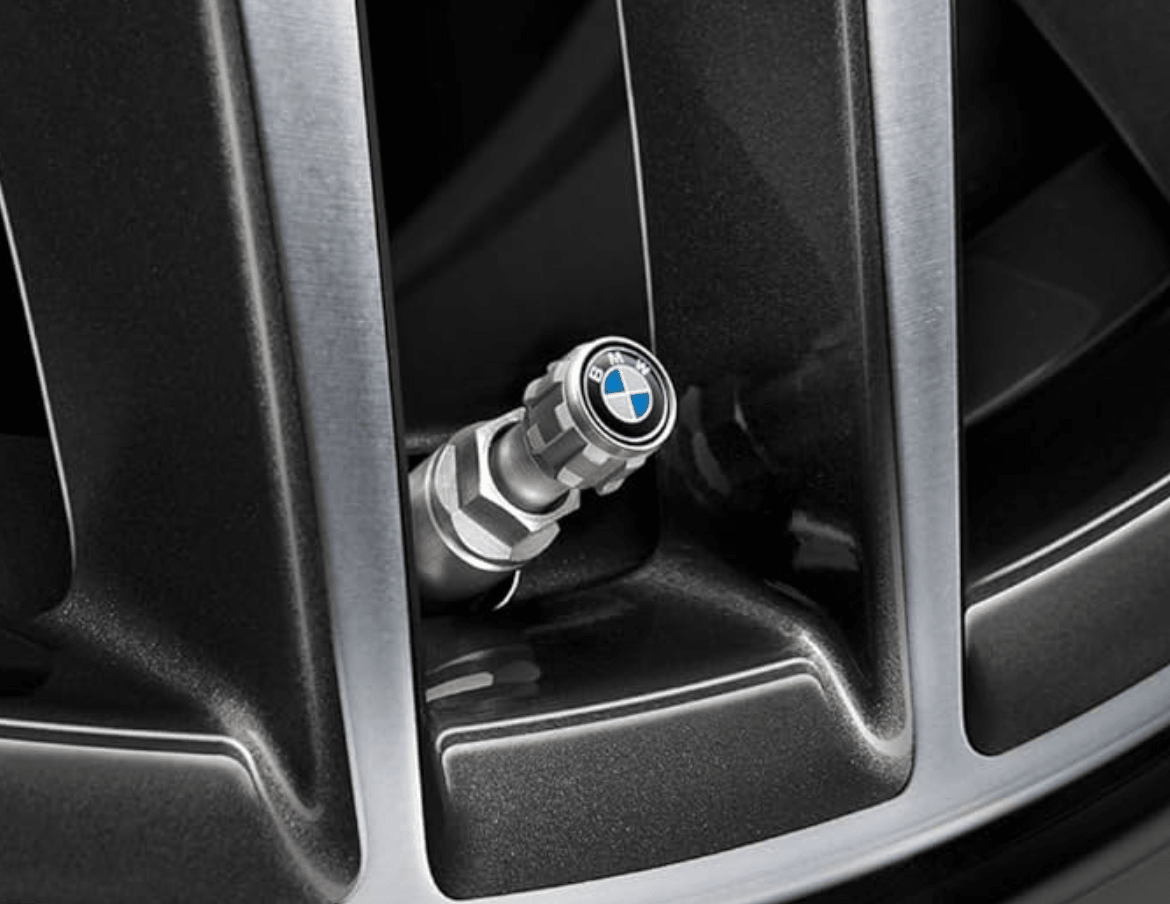 BMW M Performance Genuine "BMW Logo" Tyre Air Valve Caps Set - AUTOID® - Wheel Accessories - BMW M Performance