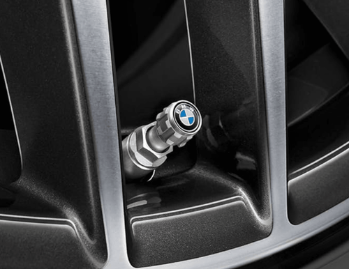 BMW M Performance Genuine "BMW Logo" Tyre Air Valve Caps Set - AUTOID® - Wheel Accessories - BMW M Performance
