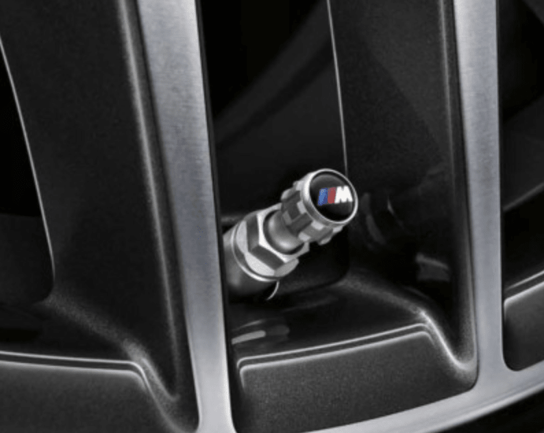 BMW M Performance Genuine "M Logo" Tyre Air Valve Caps Set - AUTOID® - Wheel Accessories - BMW M Performance