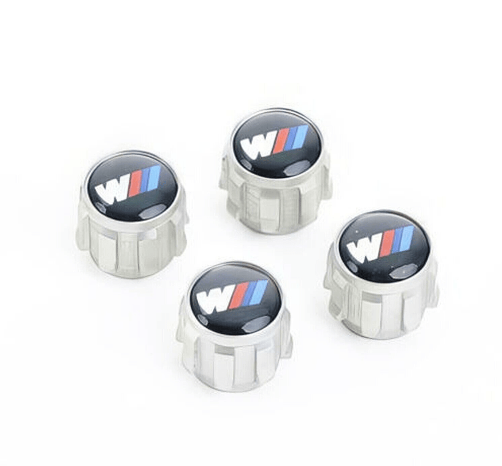 BMW M Performance Genuine "M Logo" Tyre Air Valve Caps Set - AUTOID® - Wheel Accessories - BMW M Performance