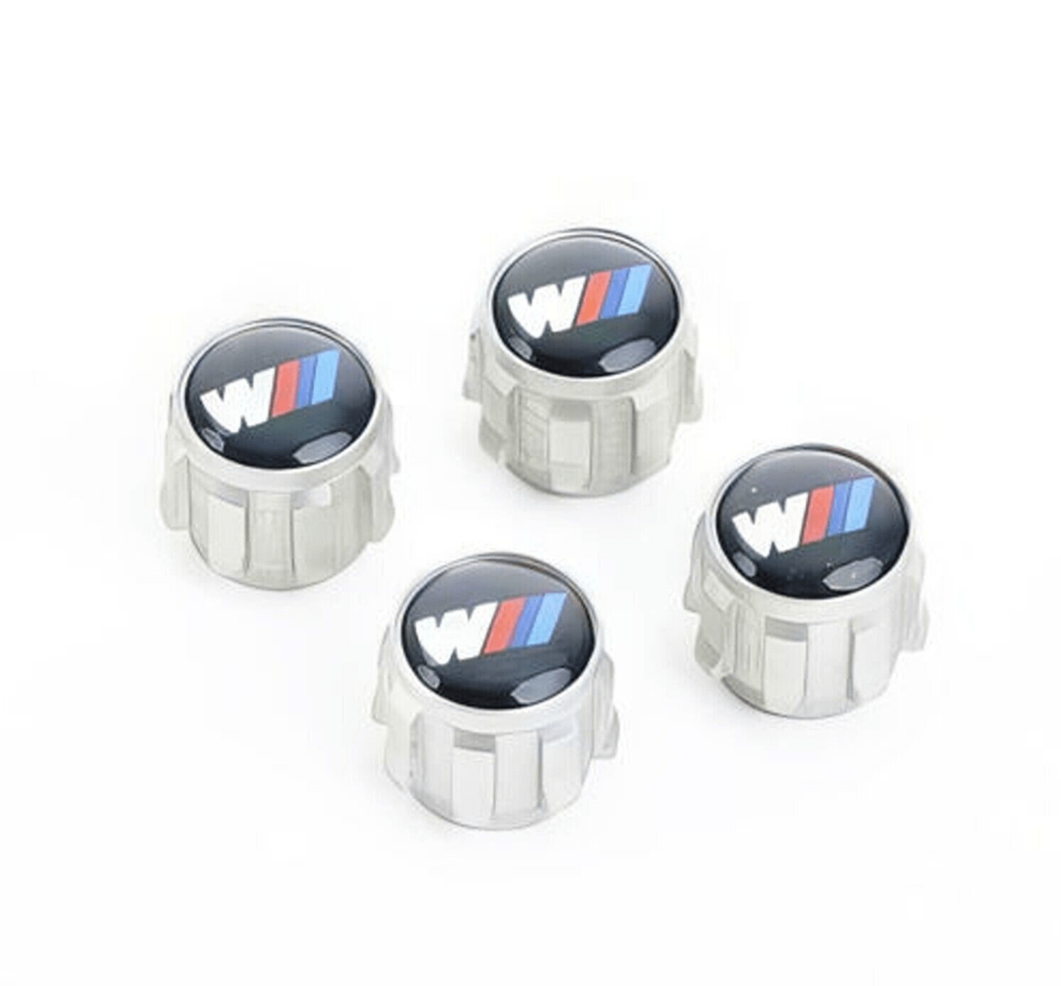BMW M Performance Genuine "M Logo" Tyre Air Valve Caps Set - AUTOID® - Wheel Accessories - BMW M Performance