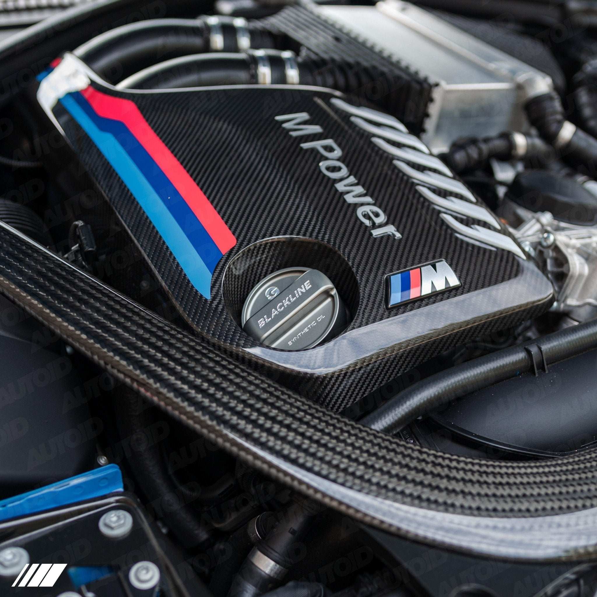 BMW M Vehicles (N55, S55, S63) Oil Cap Cover by Goldenwrench - AUTOID® - Vehicle Dress Up Caps & Covers - Goldenwrench Supply