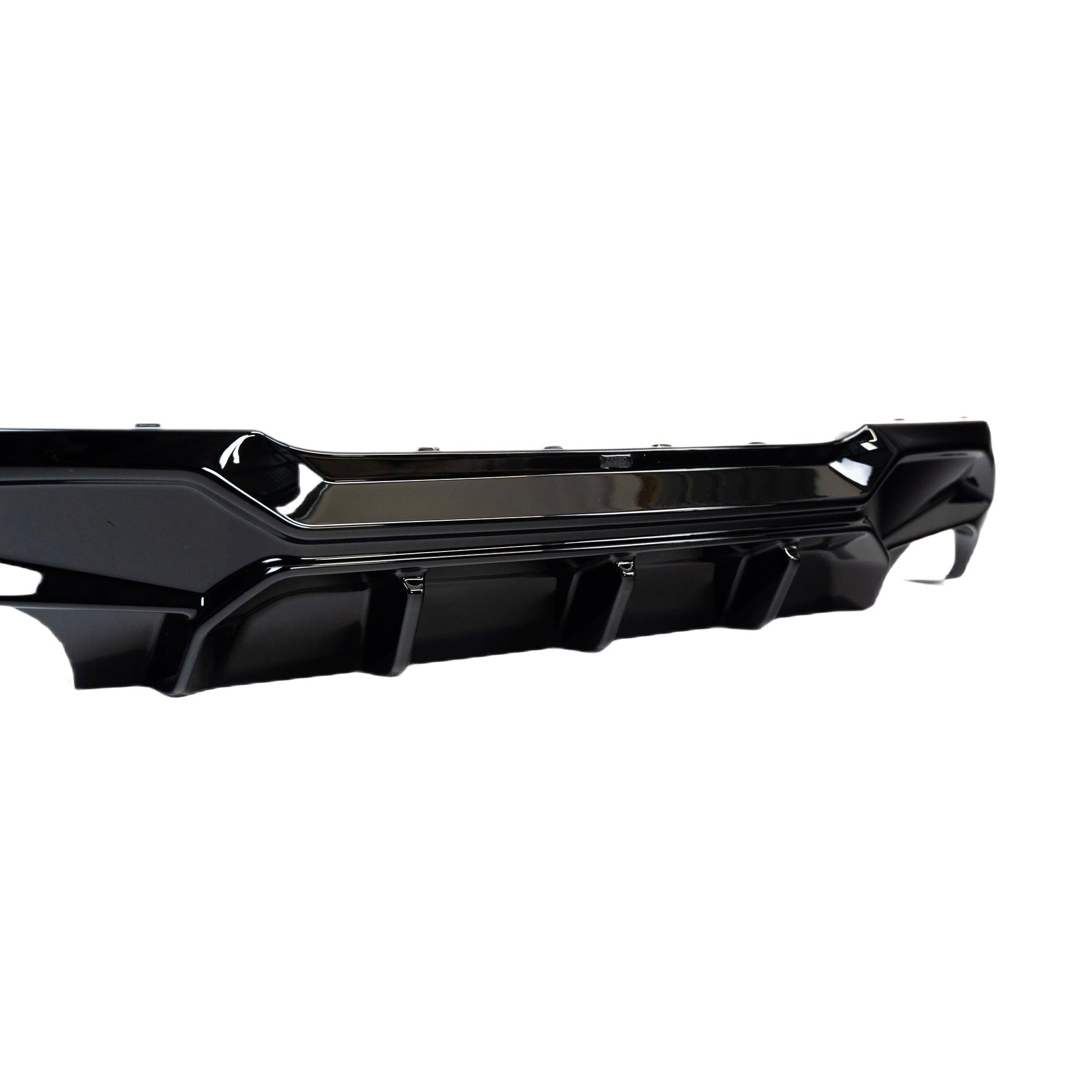 BMW M135i & 1 Series Dual Exit (128ti, 120d, 120i) F40 EVO-1 Gloss Black Rear Diffuser by ZAERO (2019-2024) - AUTOID® - Rear Diffusers - Zaero Design