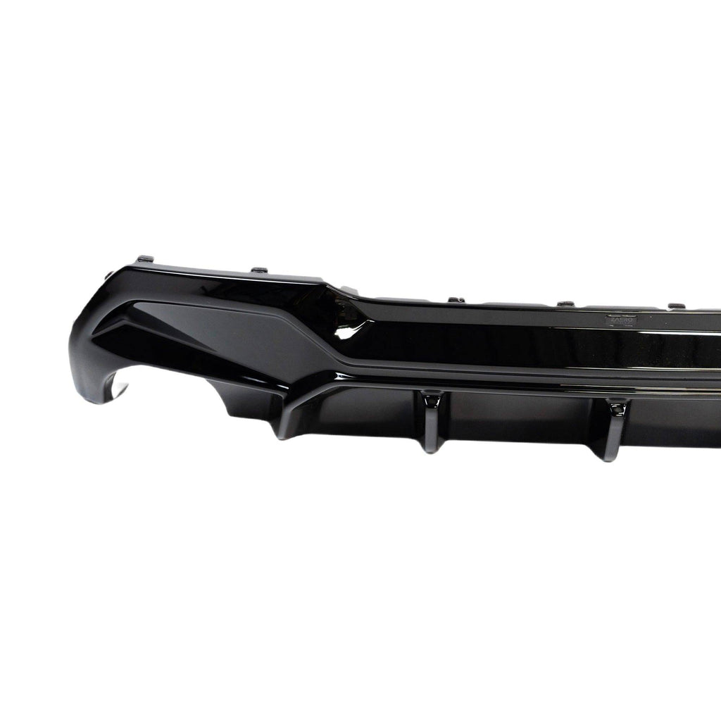 BMW M135i & 1 Series Dual Exit (128ti, 120d, 120i) F40 EVO-1 Gloss Black Rear Diffuser by ZAERO (2019-2024) - AUTOID® - Rear Diffusers - Zaero Design