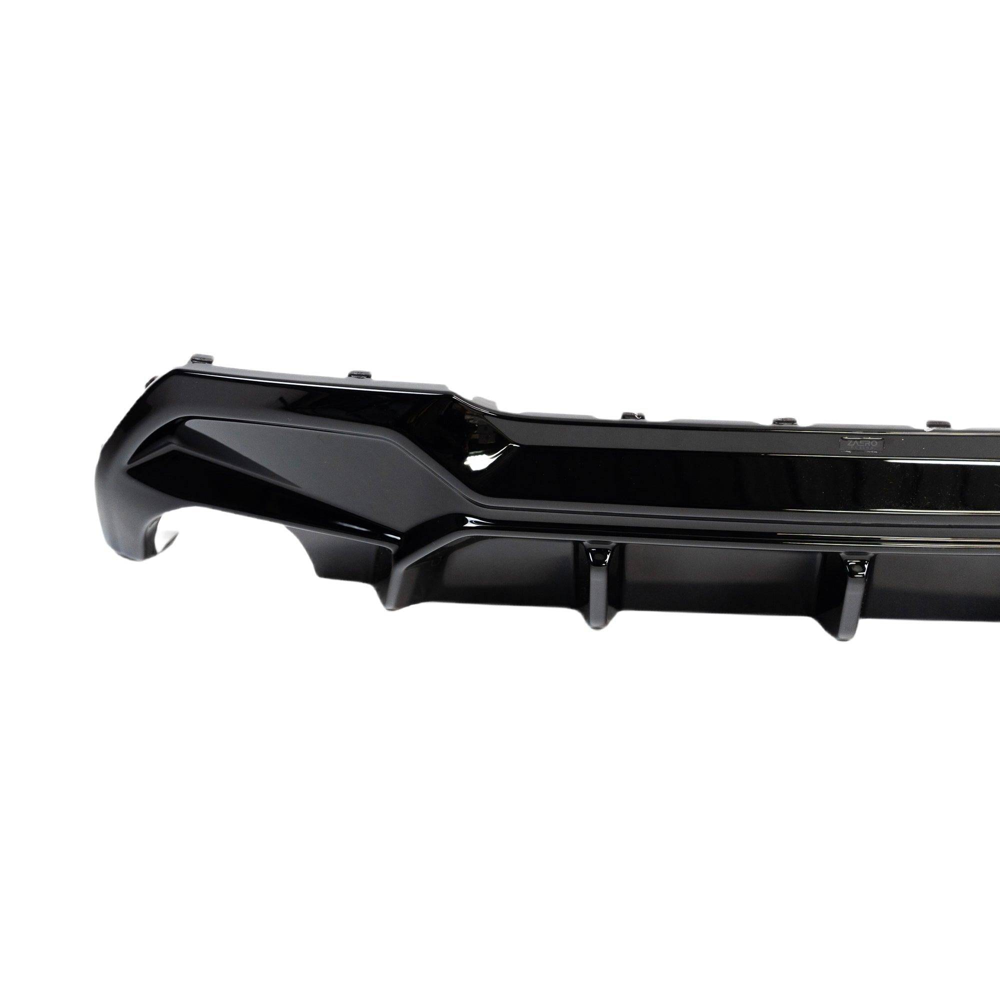 BMW M135i & 1 Series Dual Exit (128ti, 120d, 120i) F40 EVO-1 Gloss Black Rear Diffuser by ZAERO (2019-2024) - AUTOID® - Rear Diffusers - Zaero Design