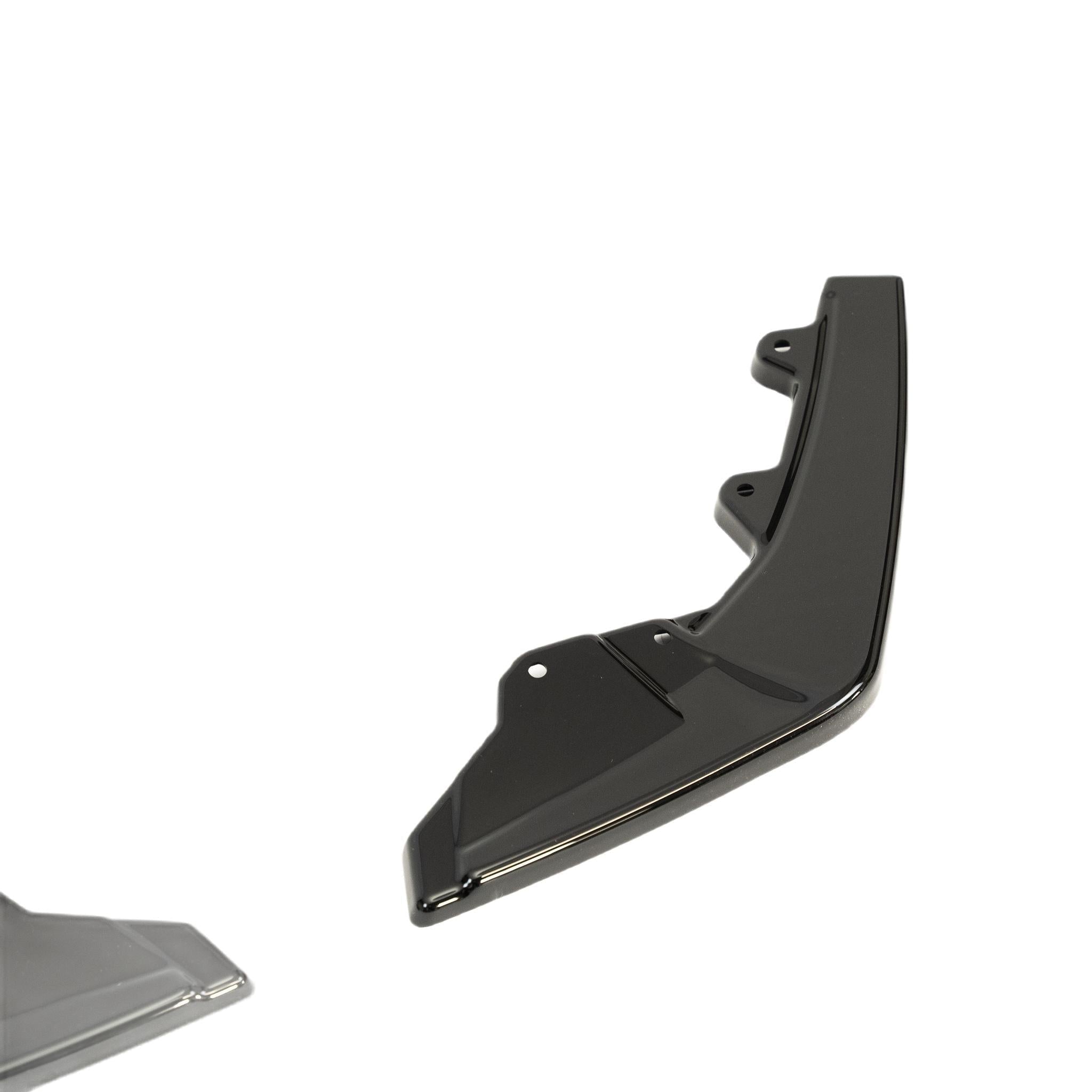 BMW M135i & M140i F20 F21 LCI EVO-1 Gloss Black Diffuser Side Spat Flap Extensions by ZAERO (2015-2019) - AUTOID® - Rear Diffusers - Zaero Design