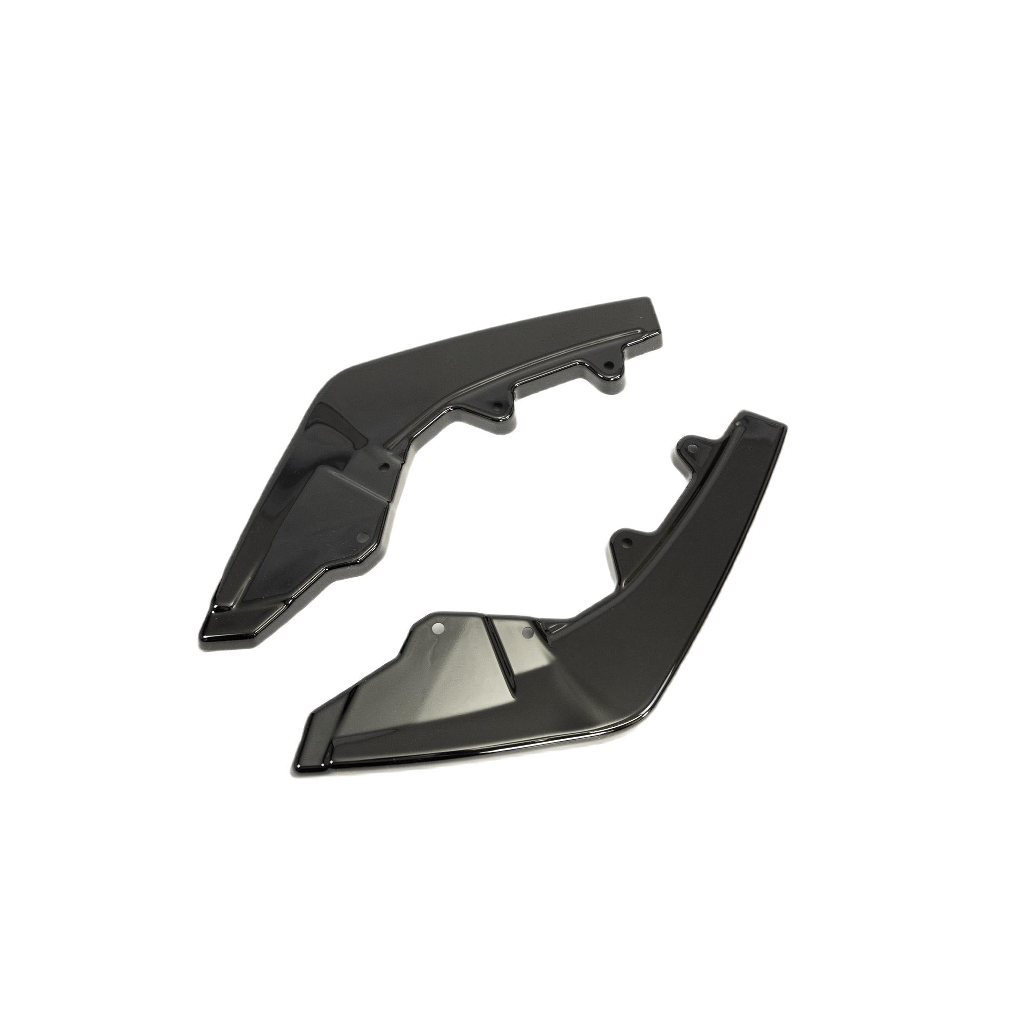 BMW M135i & M140i F20 F21 LCI EVO-1 Gloss Black Diffuser Side Spat Flap Extensions by ZAERO (2015-2019) - AUTOID® - Rear Diffusers - Zaero Design