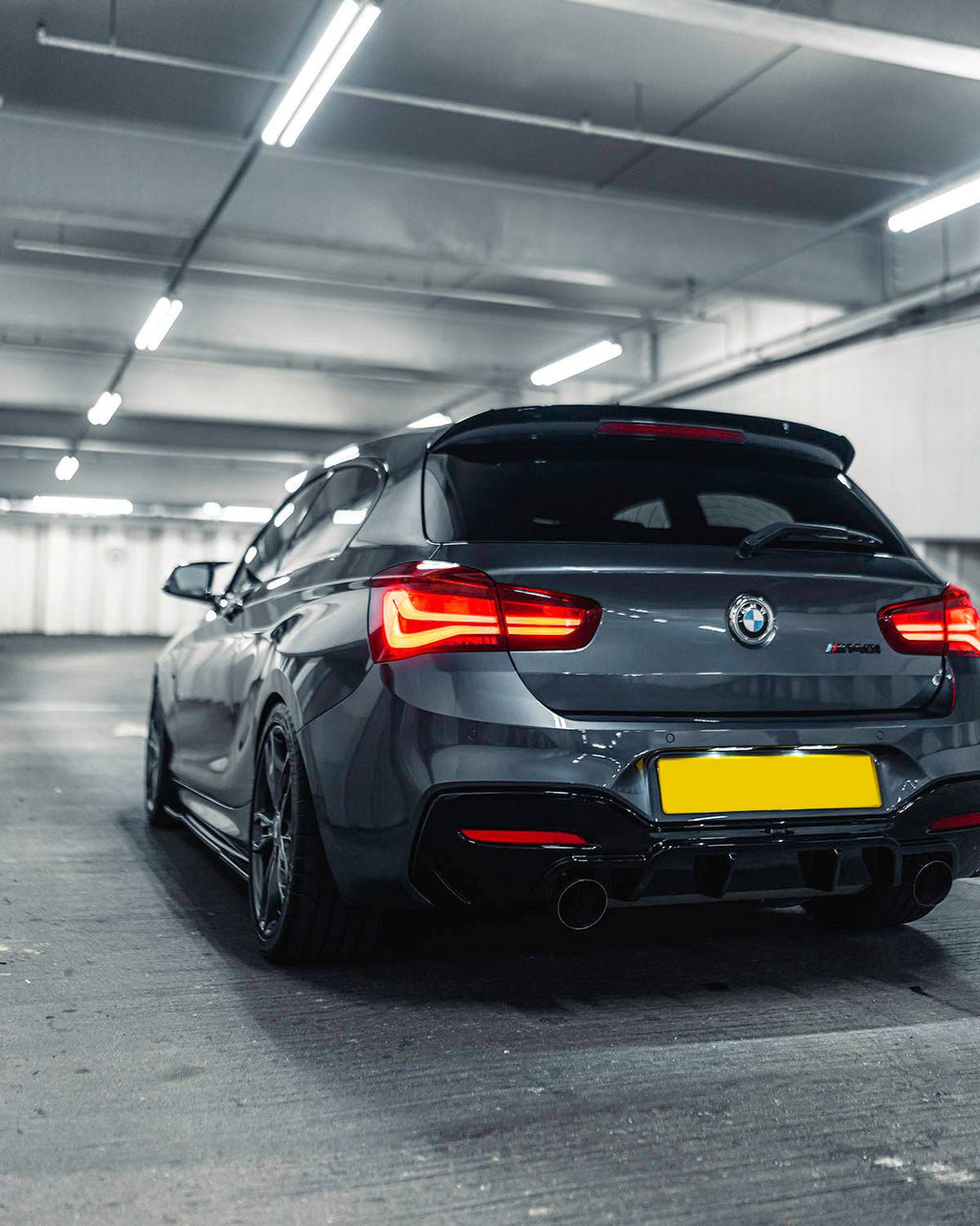 BMW M135i & M140i F20 F21 LCI EVO-1 Gloss Black Rear Diffuser by ZAERO (2015-2019) - AUTOID® - Rear Diffusers - Zaero Design