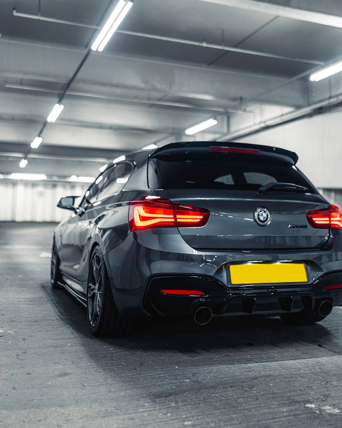 BMW M135i & M140i F20 F21 LCI EVO-1 Gloss Black Rear Diffuser by ZAERO (2015-2019) - AUTOID® - Rear Diffusers - Zaero Design