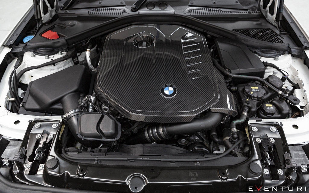 BMW M140i F20, M240i F22, 340i F30 & 440i F32 Eventuri Carbon Fibre Engine Cover - AUTOID® - Vehicle Dress Up Caps & Covers - Eventuri