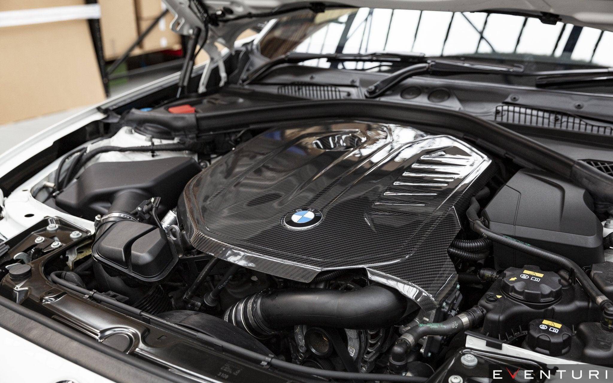 BMW M140i F20, M240i F22, 340i F30 & 440i F32 Eventuri Carbon Fibre Engine Cover - AUTOID® - Vehicle Dress Up Caps & Covers - Eventuri